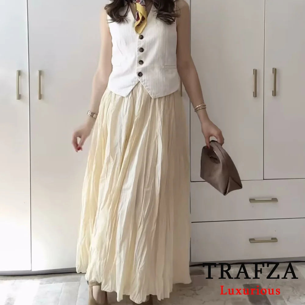 High Waist Loose Skirt