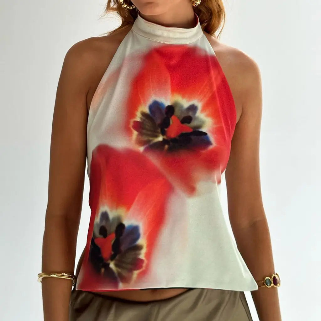 Backless Flower Top