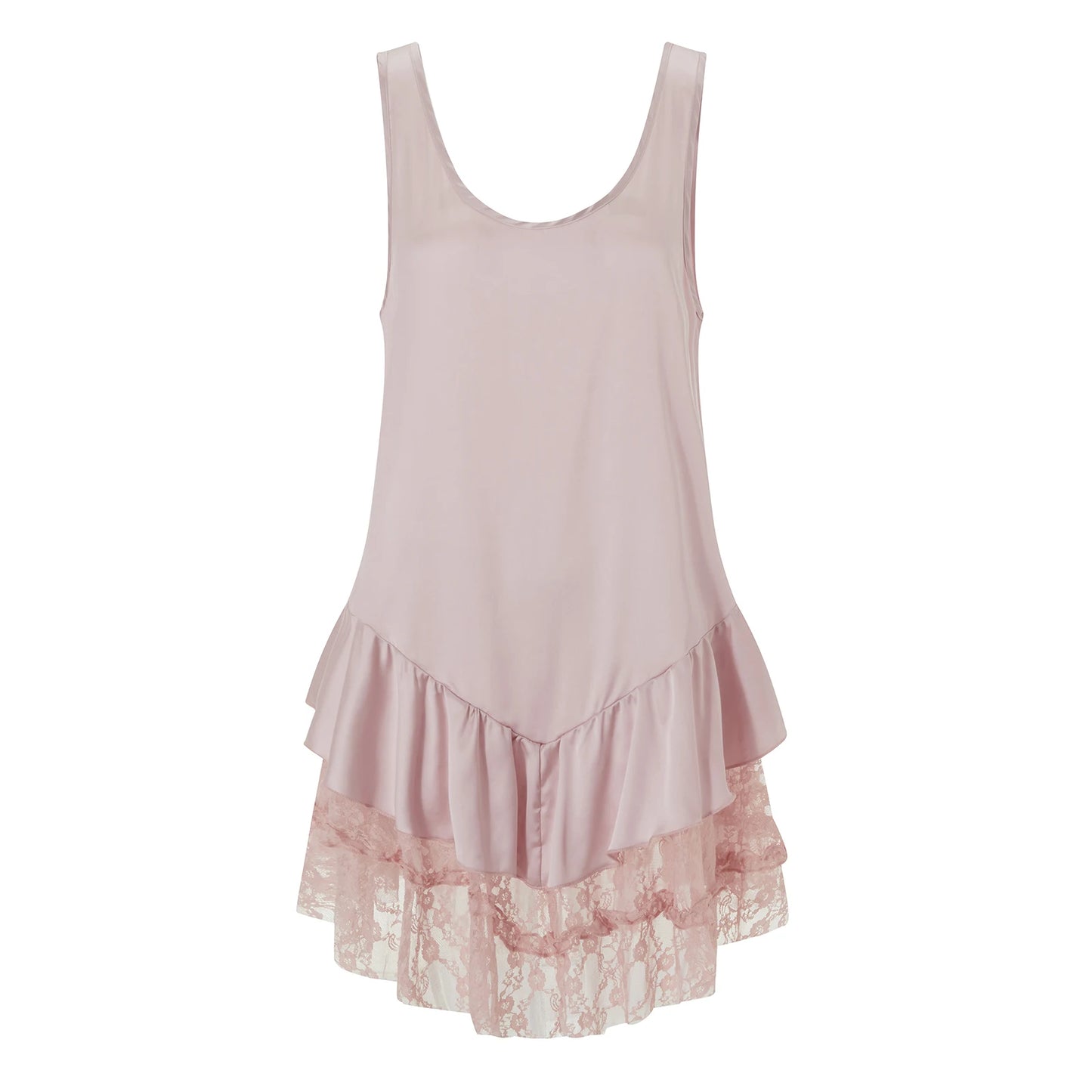 Ruffled Backless Mini Dress
