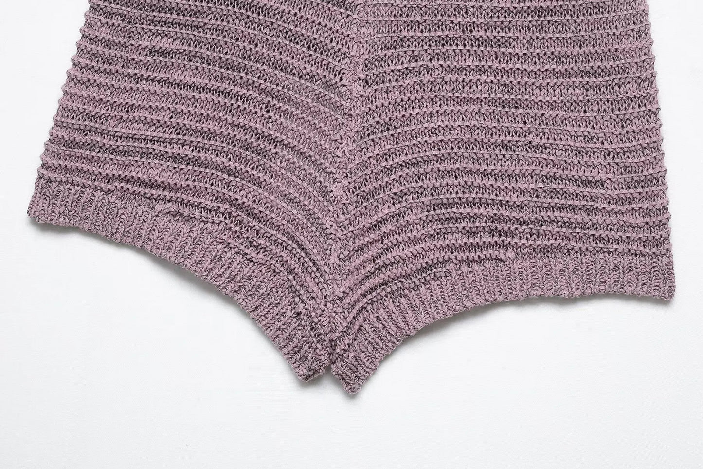 knitted two-piece suit
