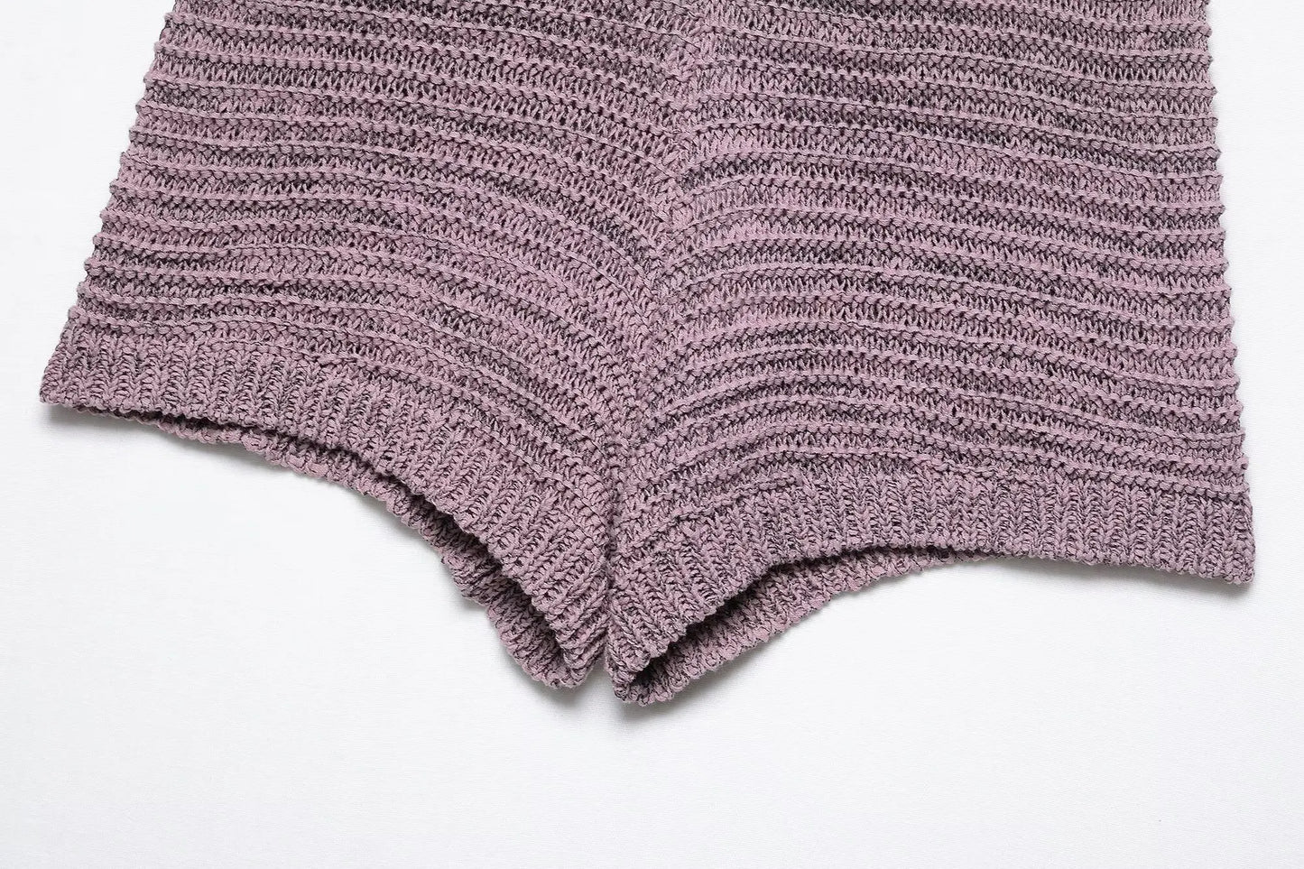 knitted two-piece suit