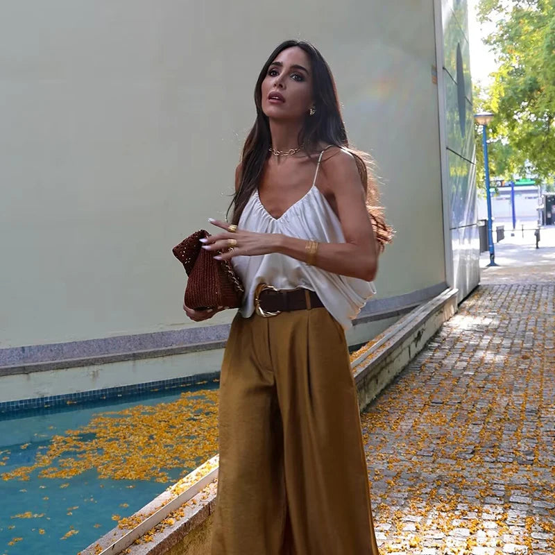 Loose V-neck Top