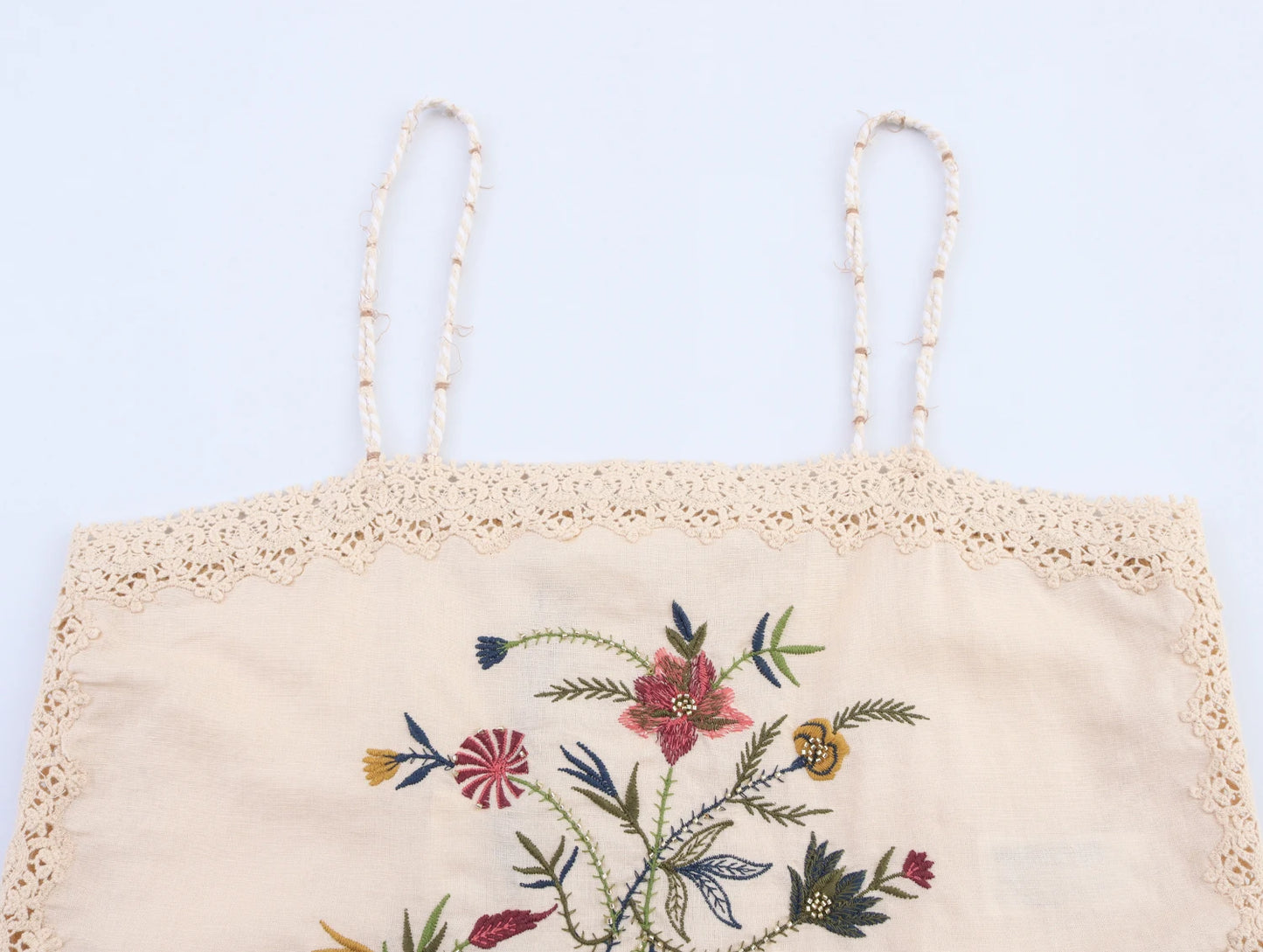 Embroidery Short and Top two piece set