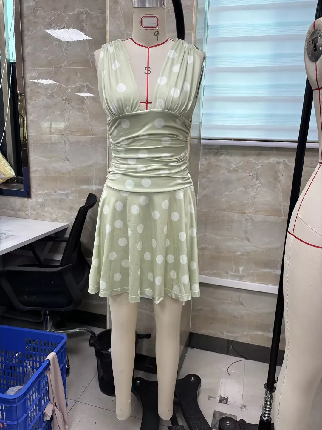Dots Print Tank Dress