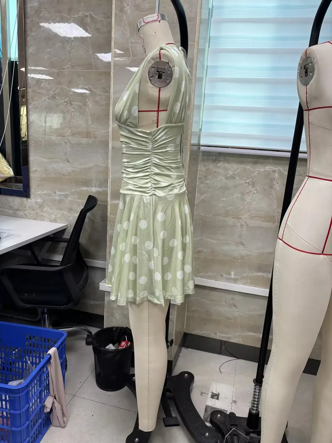 Dots Print Tank Dress