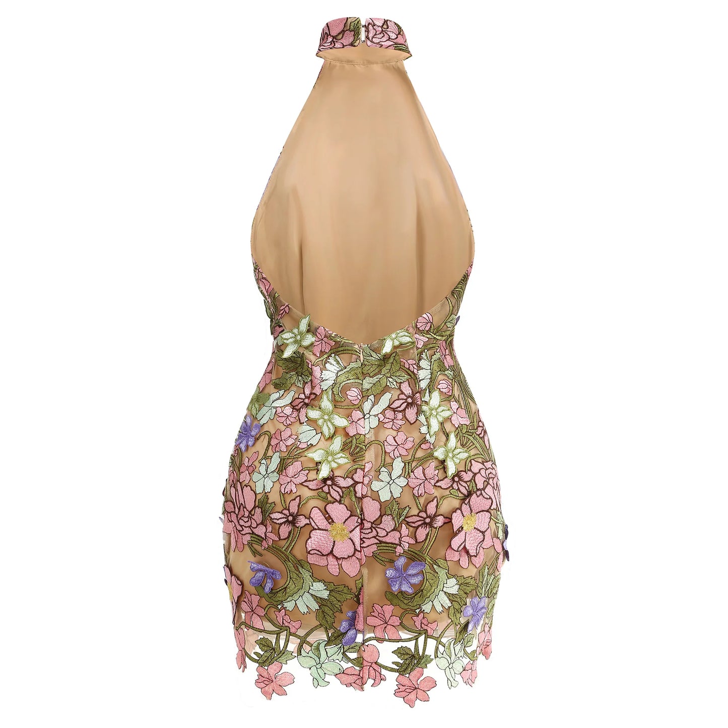 Embroidery flowery dress