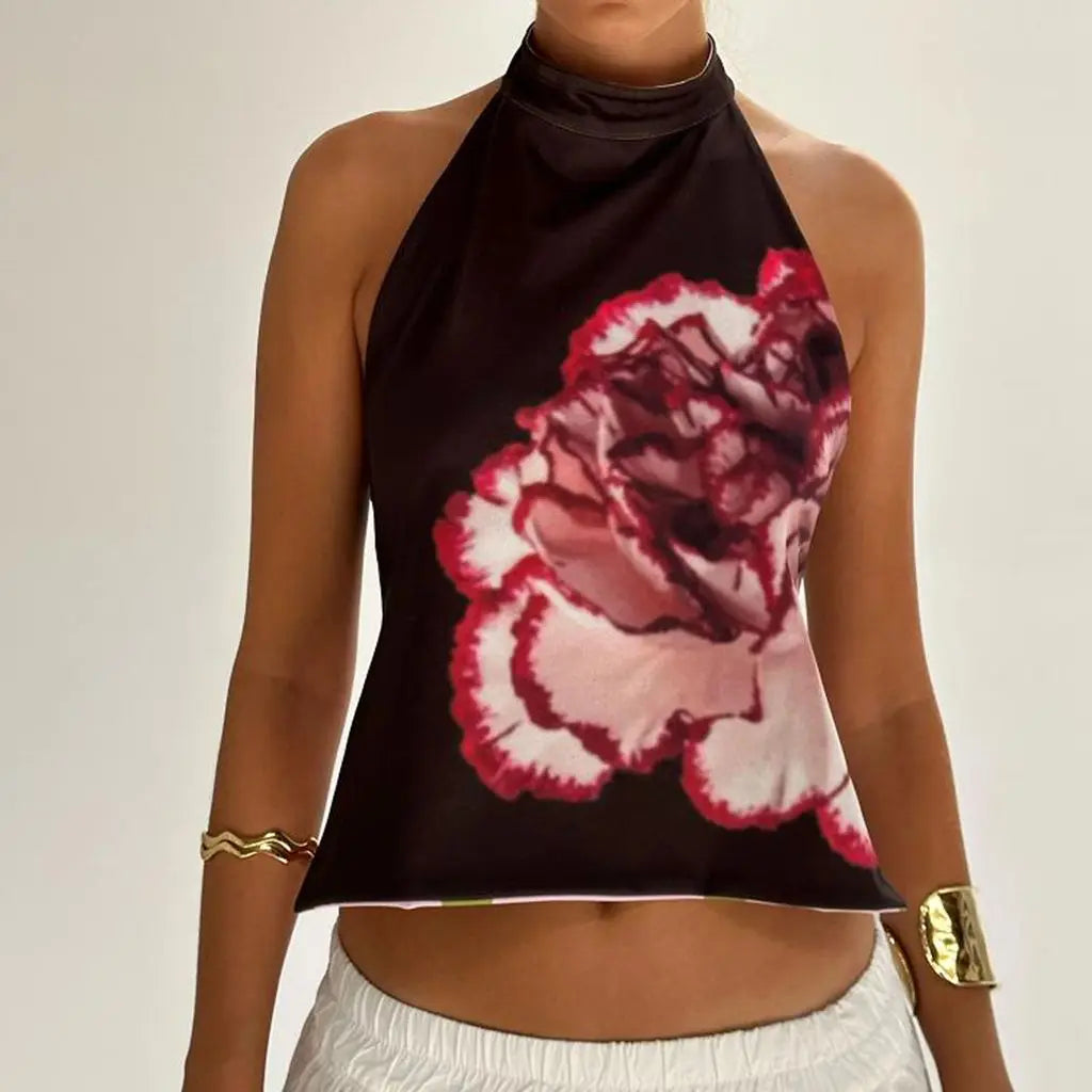 Backless Flower Top