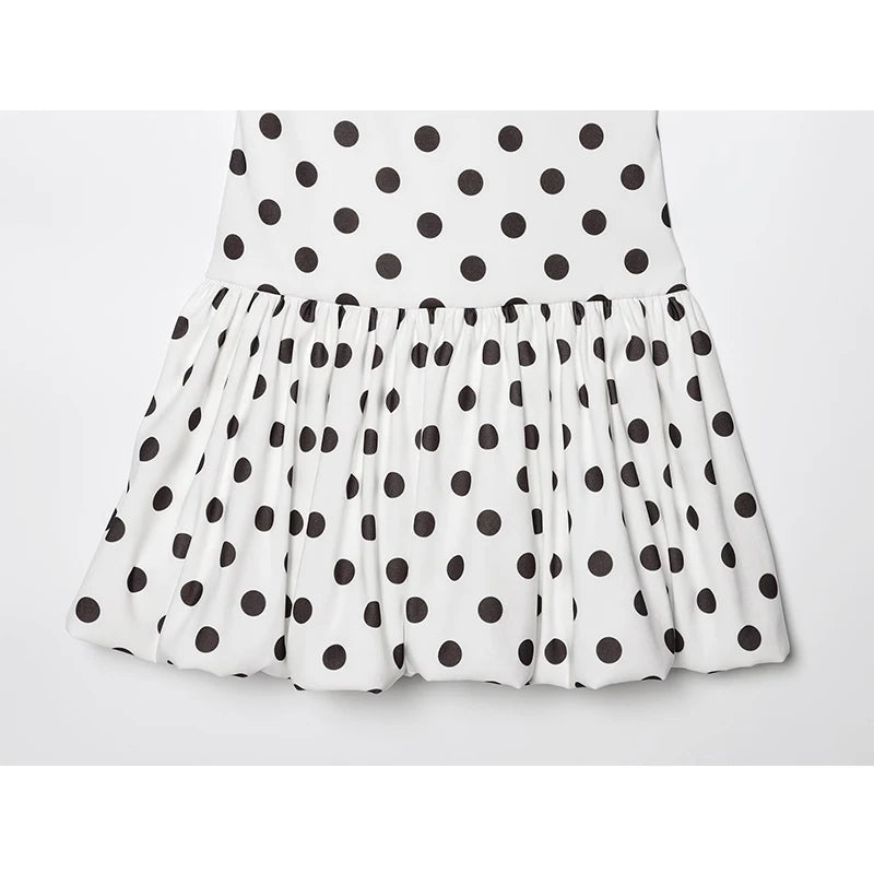 Retro chic polka dot mini dress
