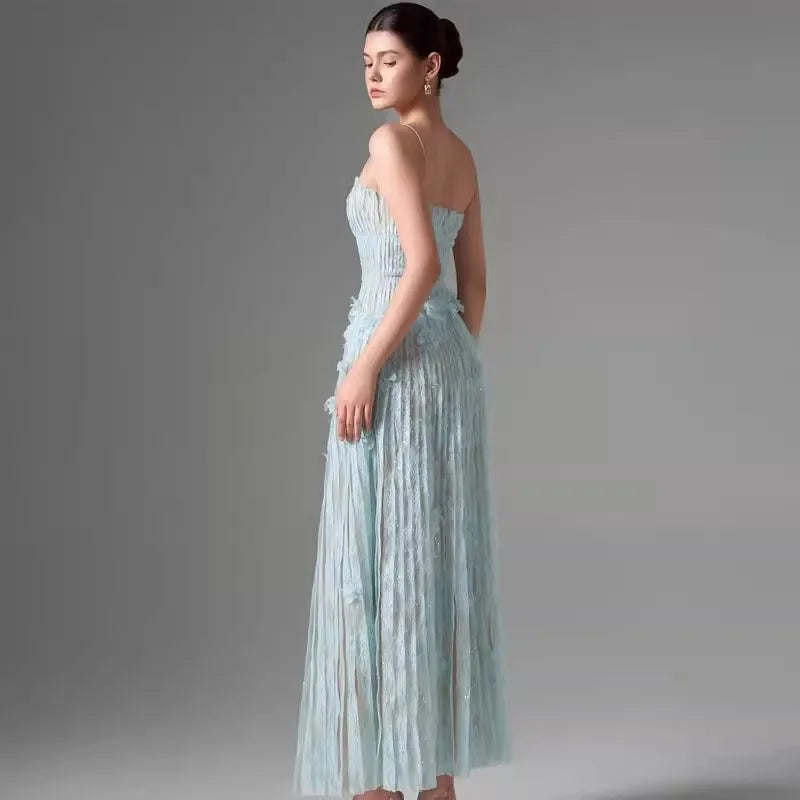 Butterfly Flower Strap Dress
