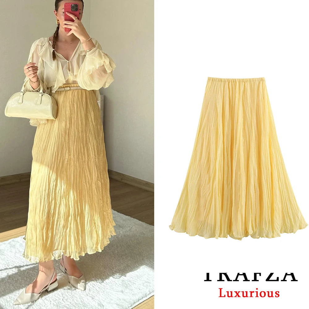 High Waist Loose Skirt