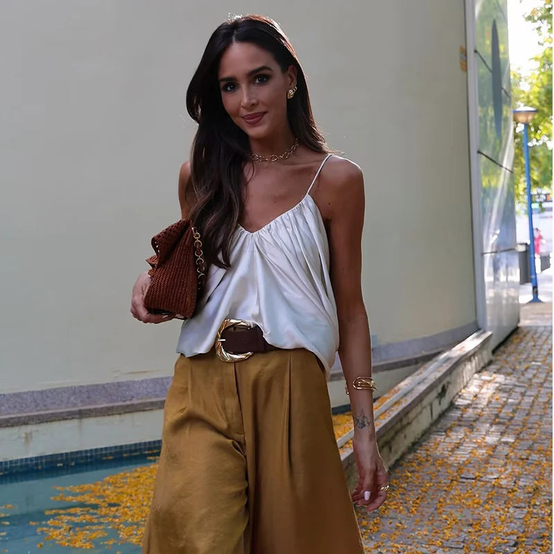 Loose V-neck Top
