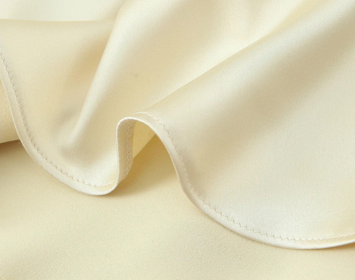 satin scarf dress