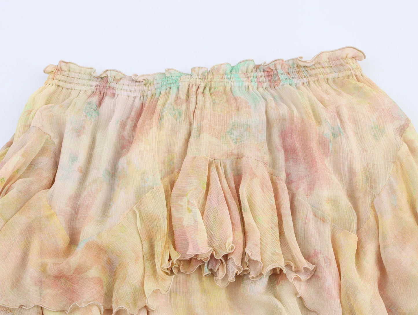 ayered high waist skirt