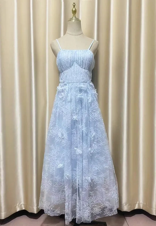 Butterfly Flower Strap Dress