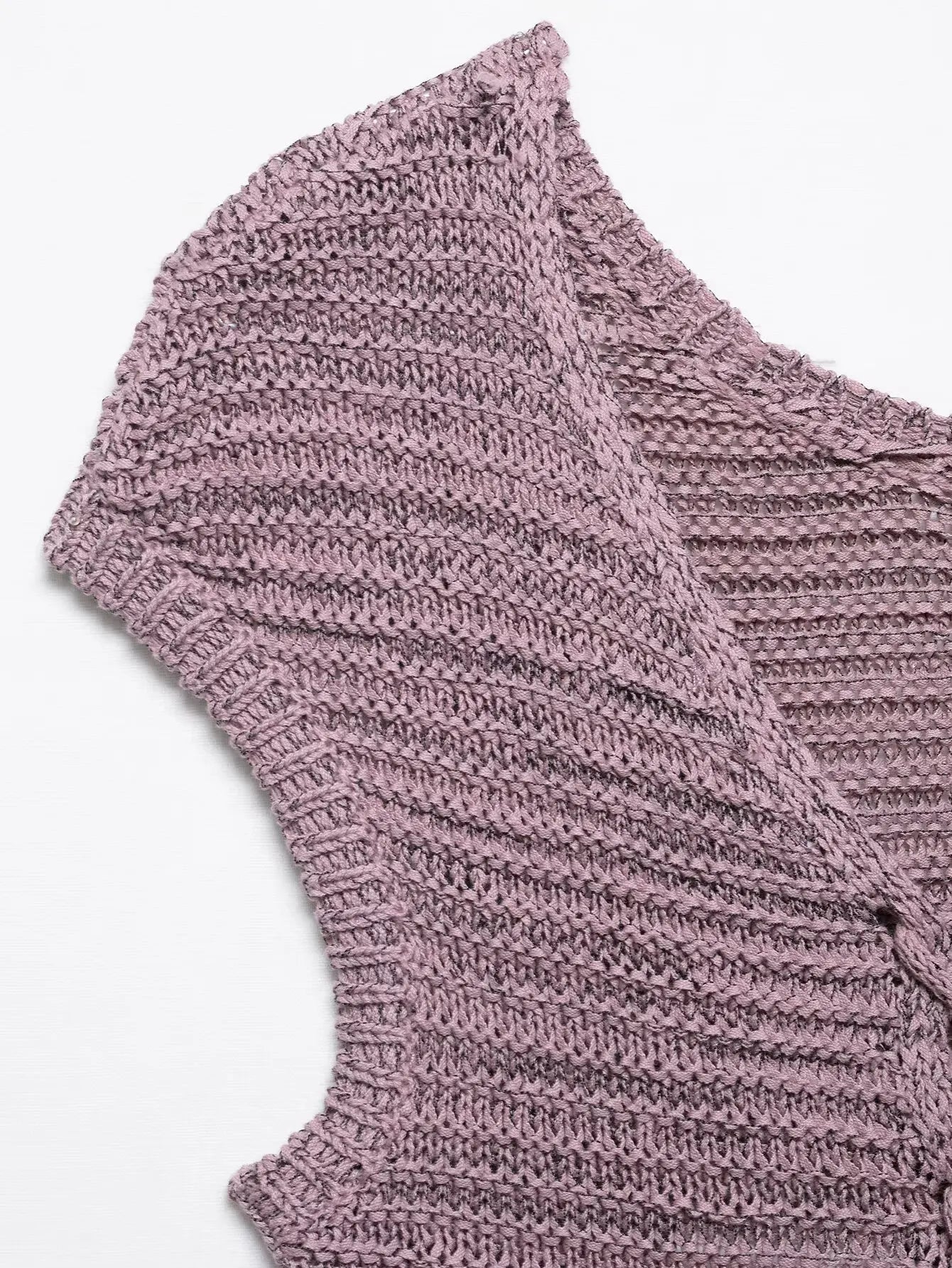 knitted two-piece suit