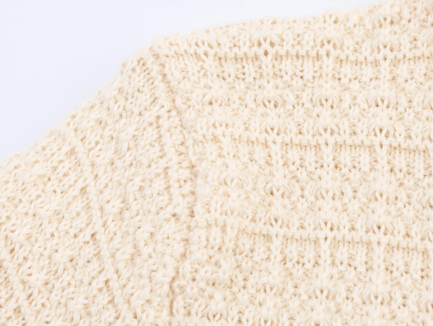 Short and Sleeve Knitted Cardigan Half Skirt Set
