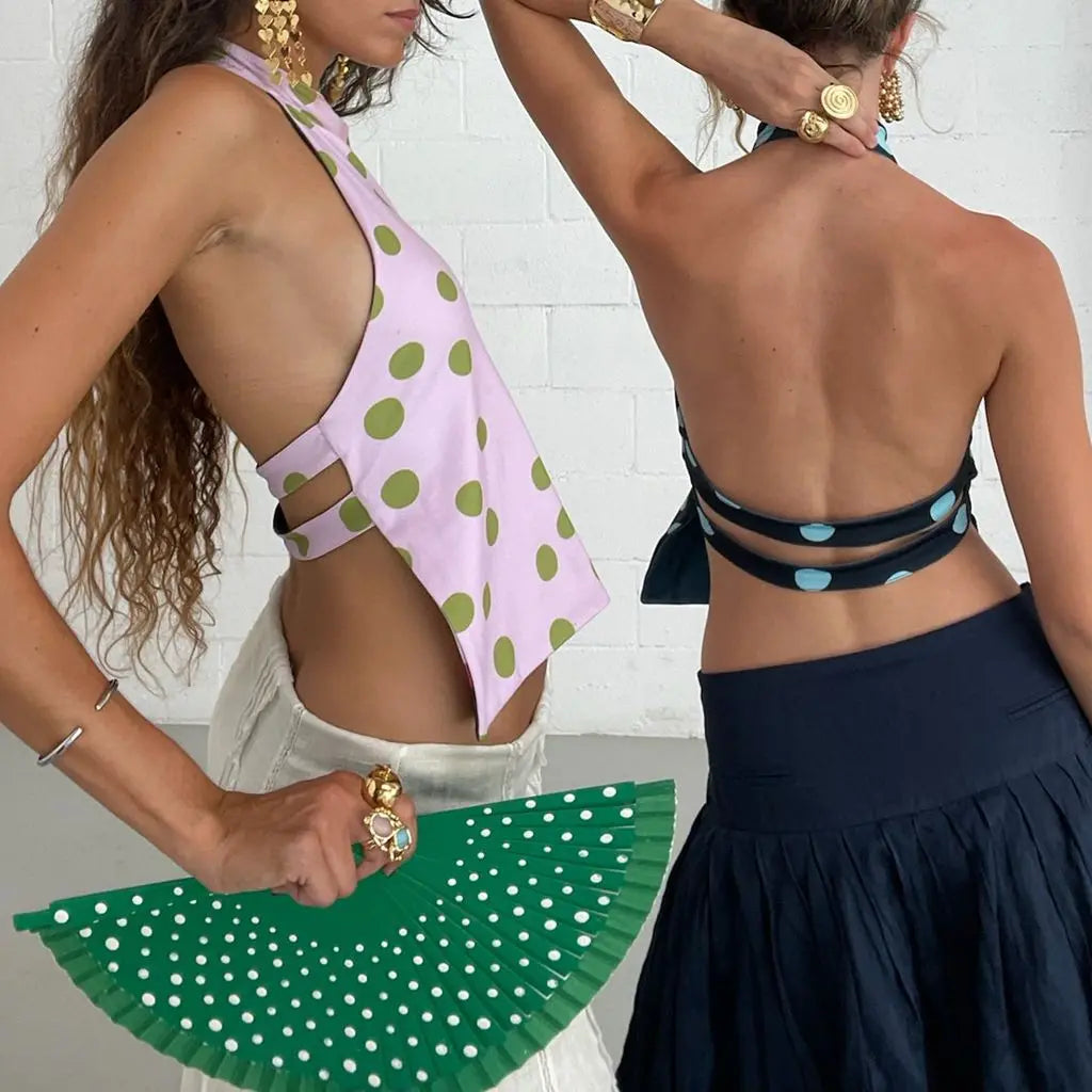 Backless Flower Top