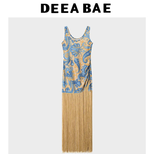 Tassel suspender dress