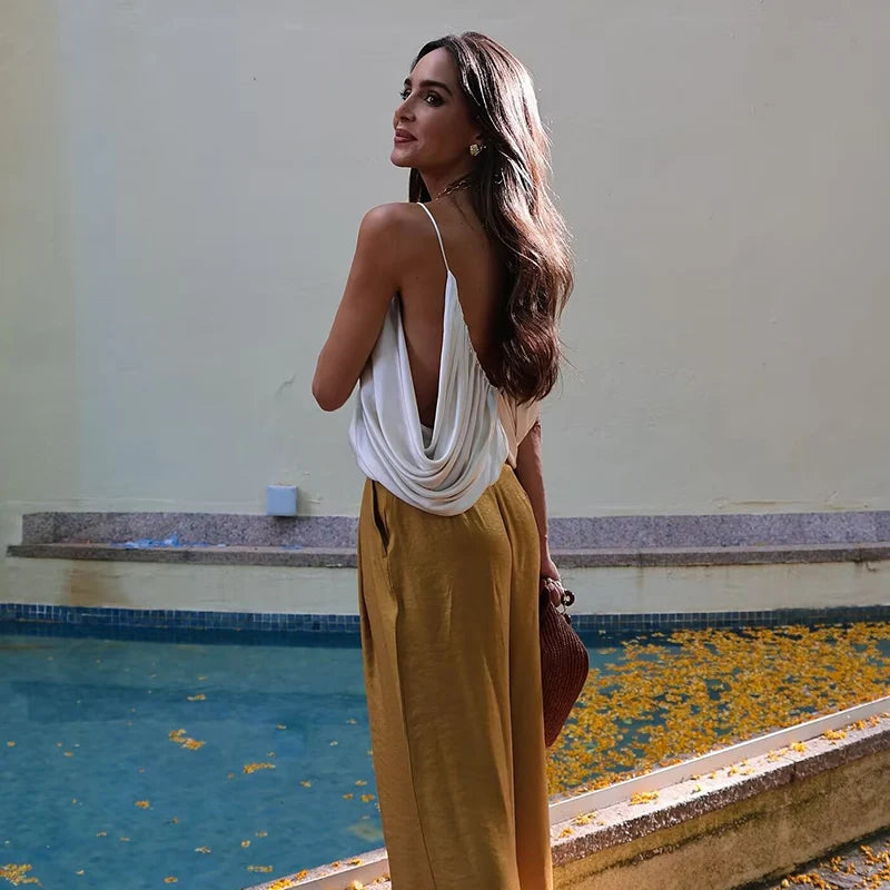 Loose V-neck Top