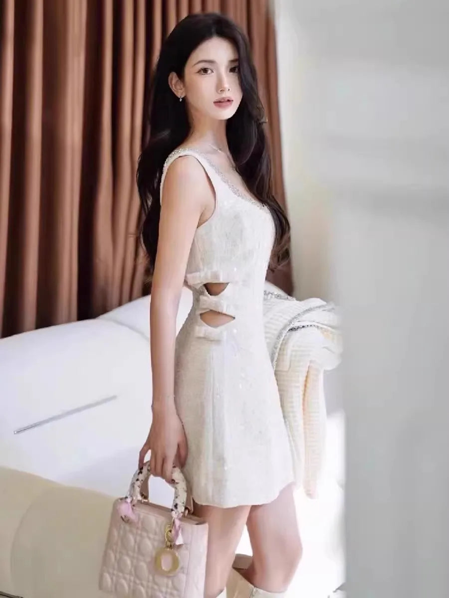 Diamonds Tweed Tank Dress