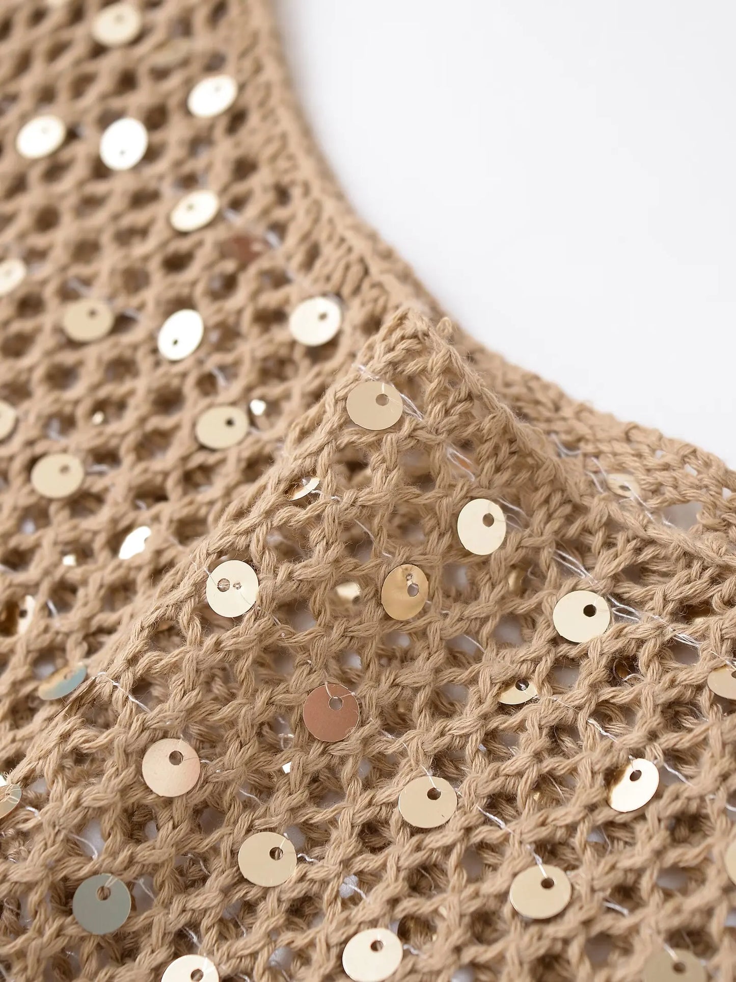 sequin sleeveless top