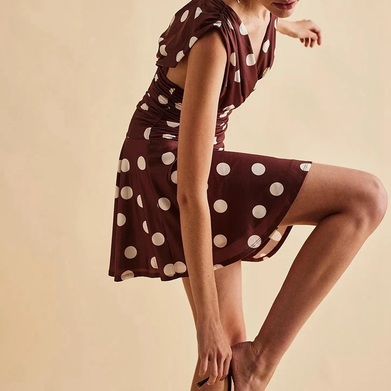 Dots Print Tank Dress