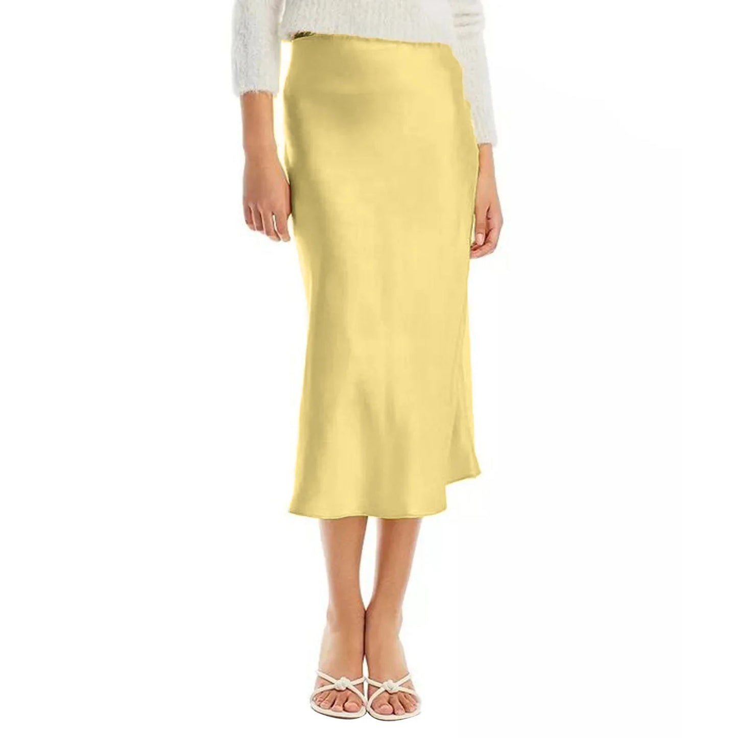 Silky Midi Skirt