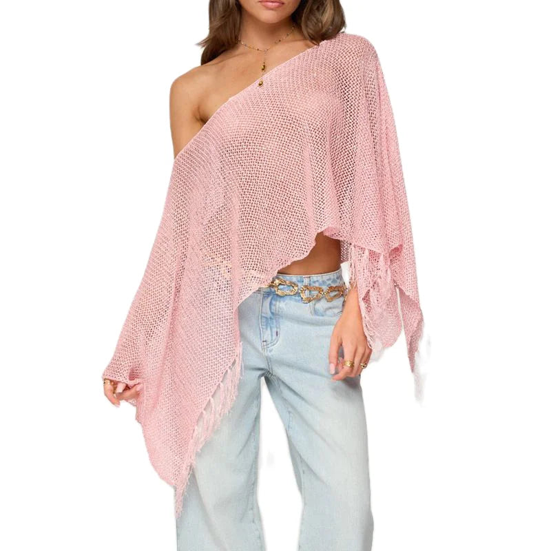 Off Shoulder Knitwear Top