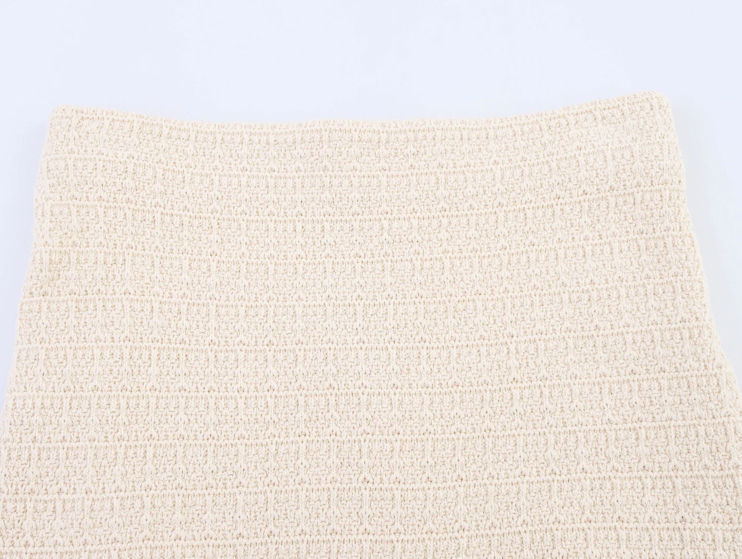 Short and Sleeve Knitted Cardigan Half Skirt Set