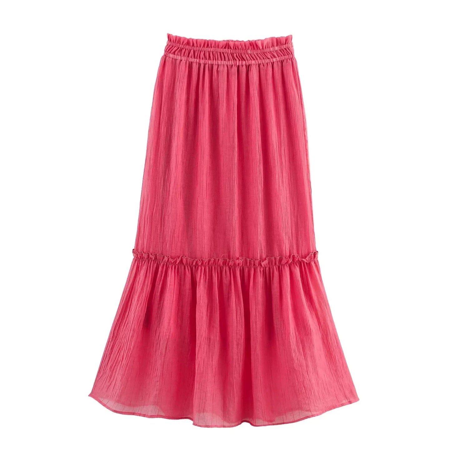 Loose Blouse and Skirt Two Piece Set