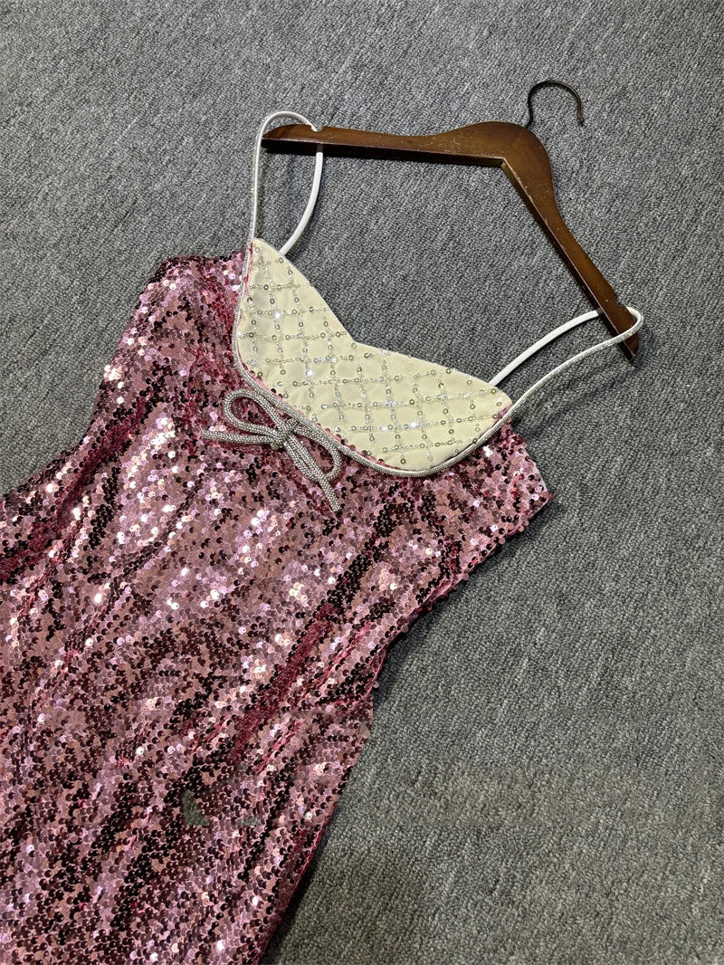 Sequin Strapless Dress