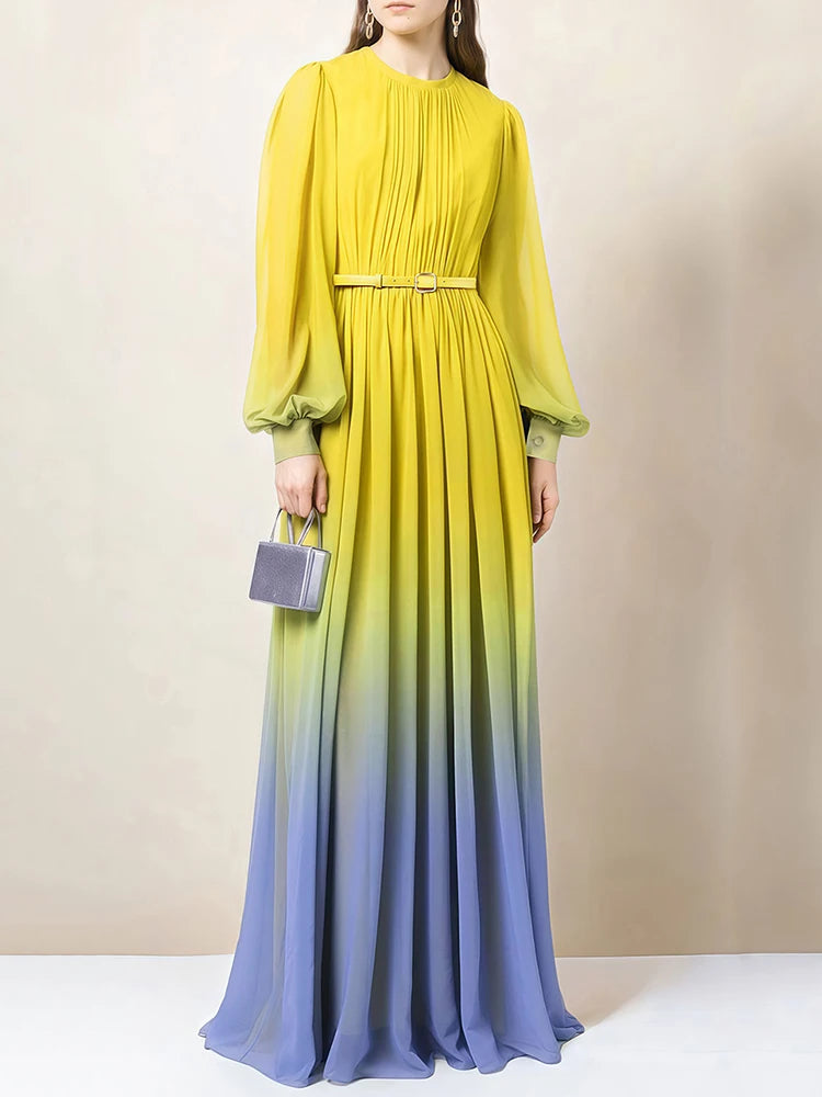 Gradient Colored Dress