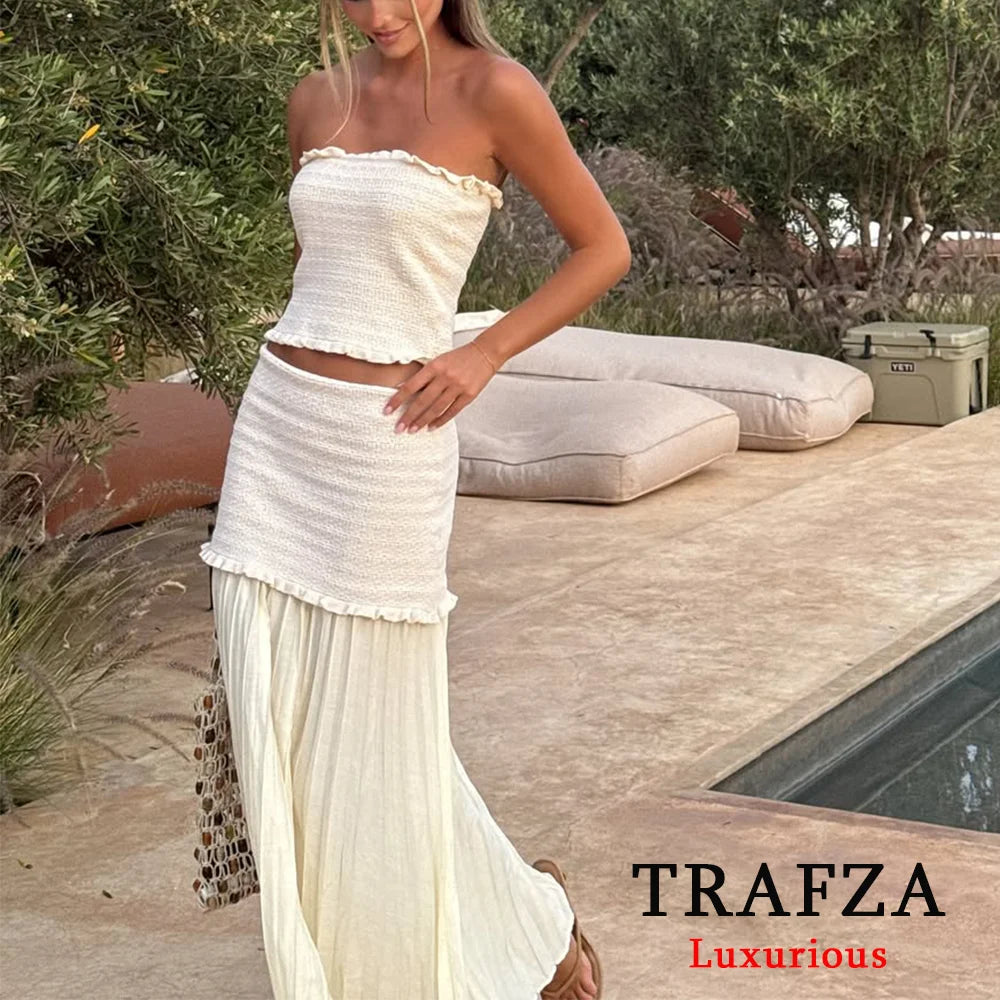 Sleeveless Top and pants Sets