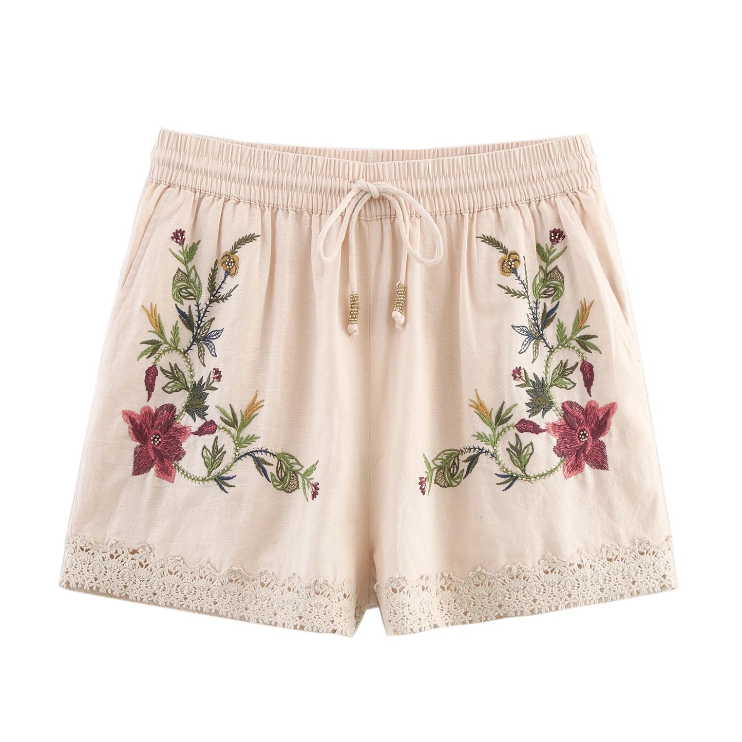 Embroidery Short and Top two piece set