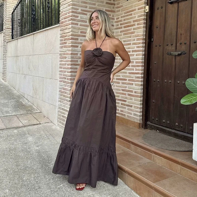 Brownish Maxi Dress