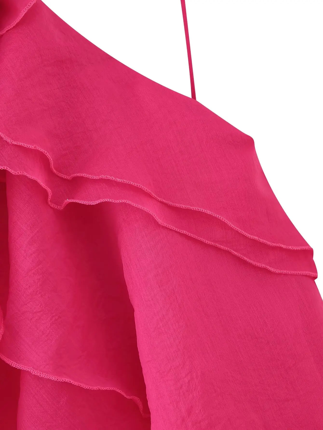 ruffled short dress