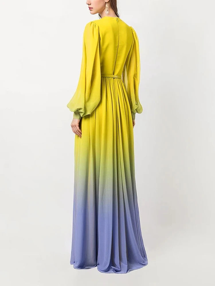 Gradient Colored Dress