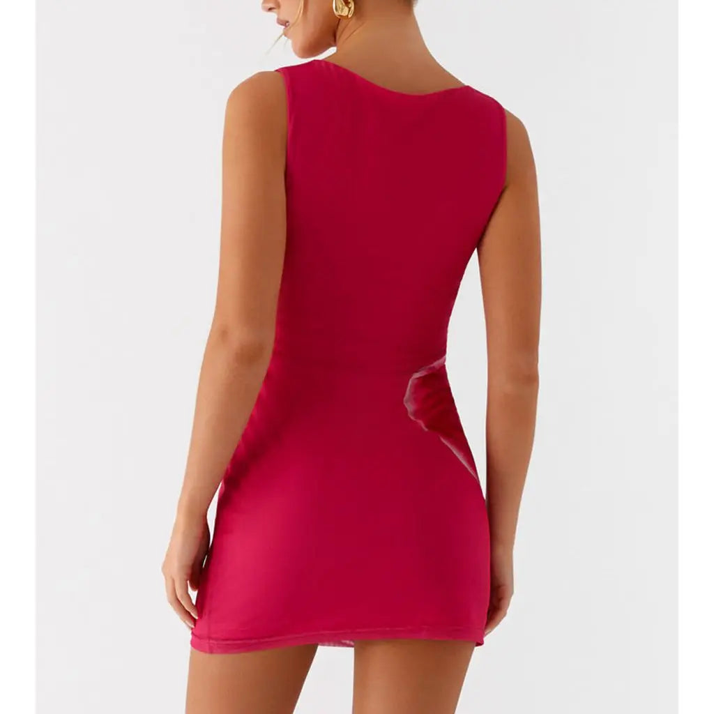 Flower Print Slim Mini Sundress