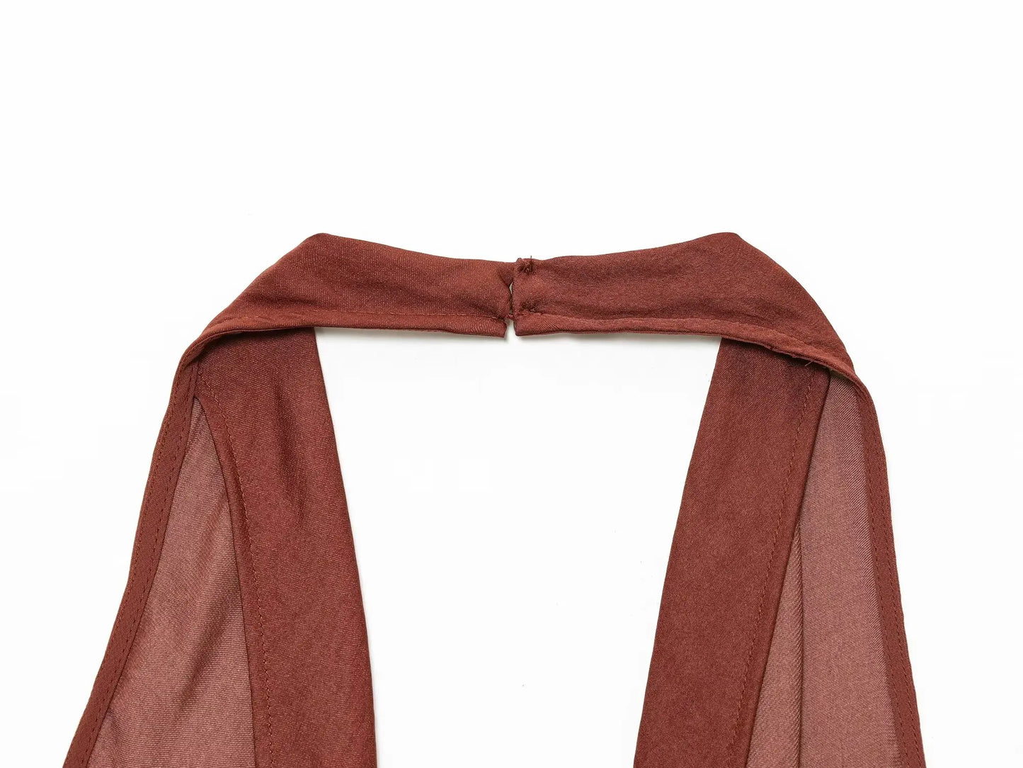 Slim Hanging Neck Mini Dress