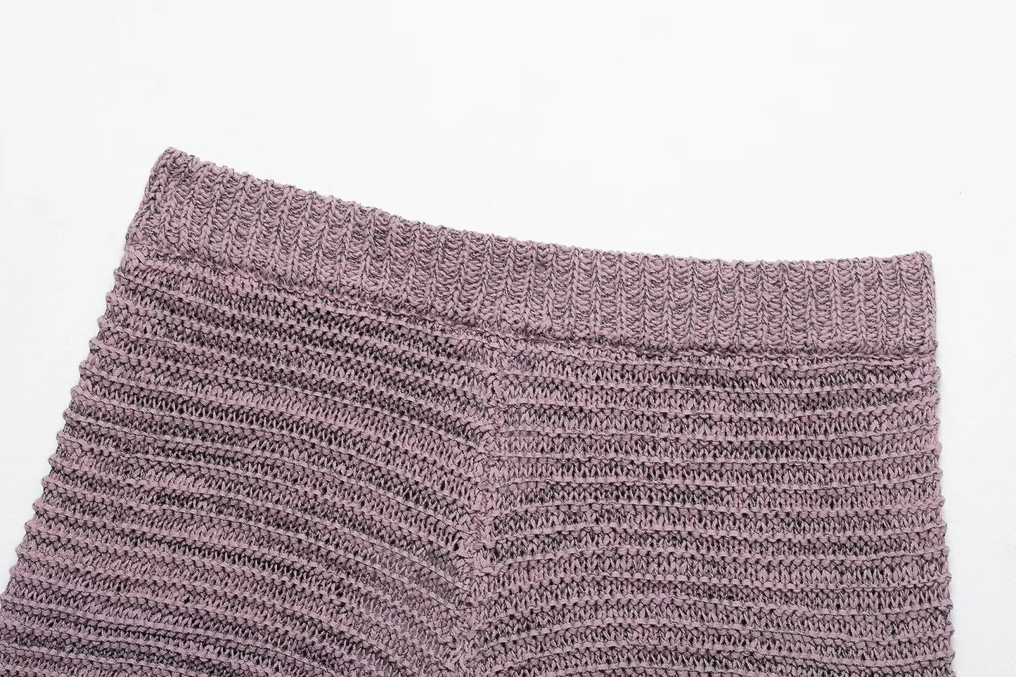 knitted two-piece suit