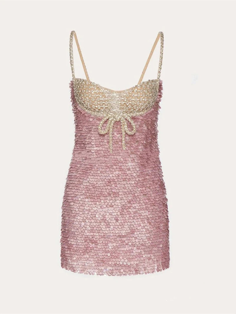 Sequin Strapless Dress