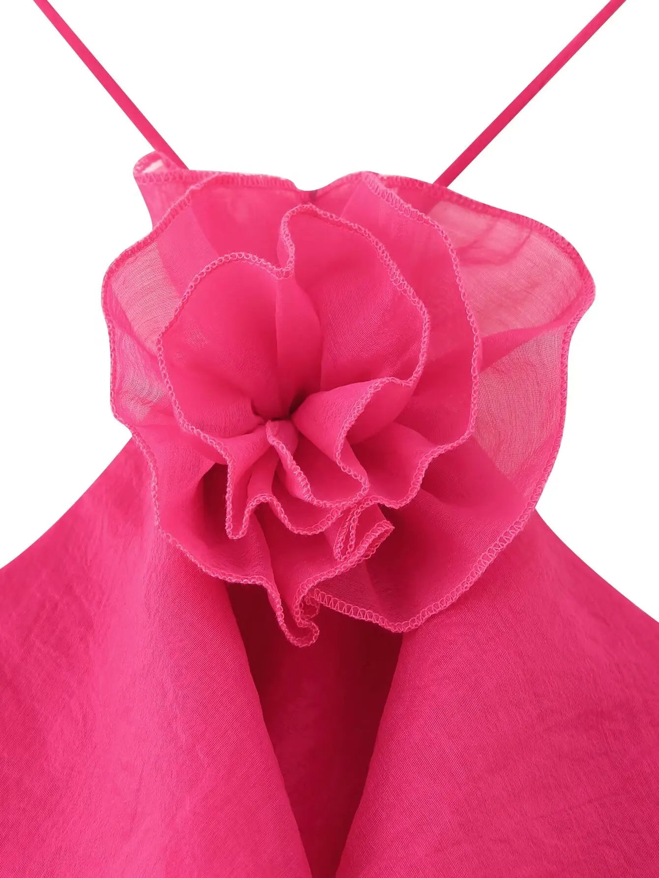 ruffled short dress