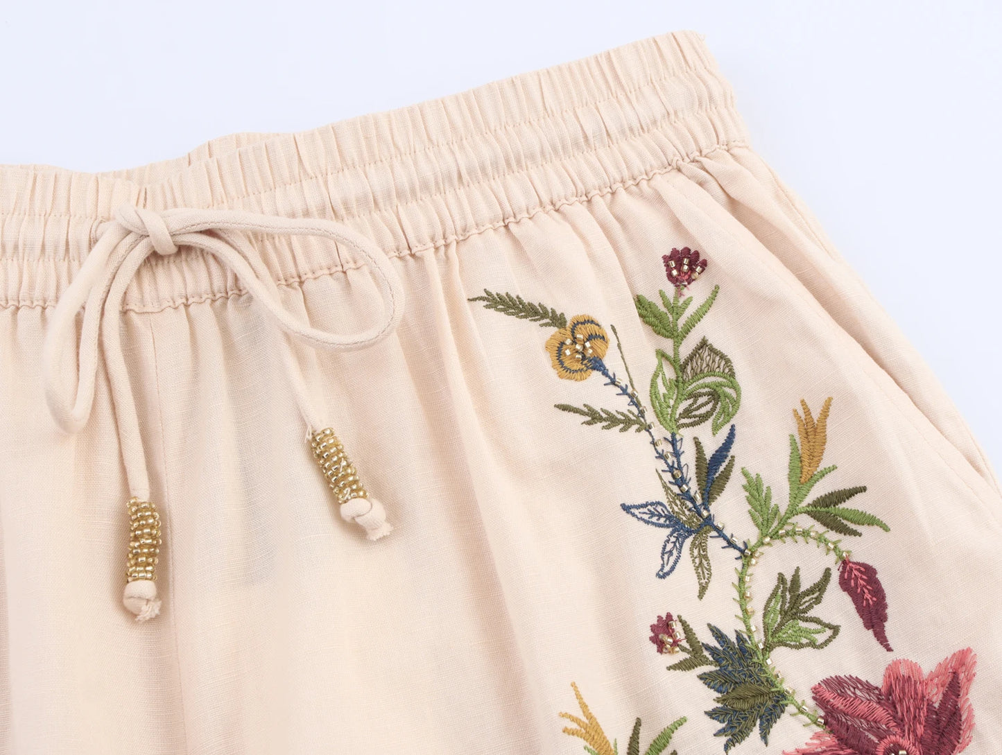 Embroidery Short and Top two piece set