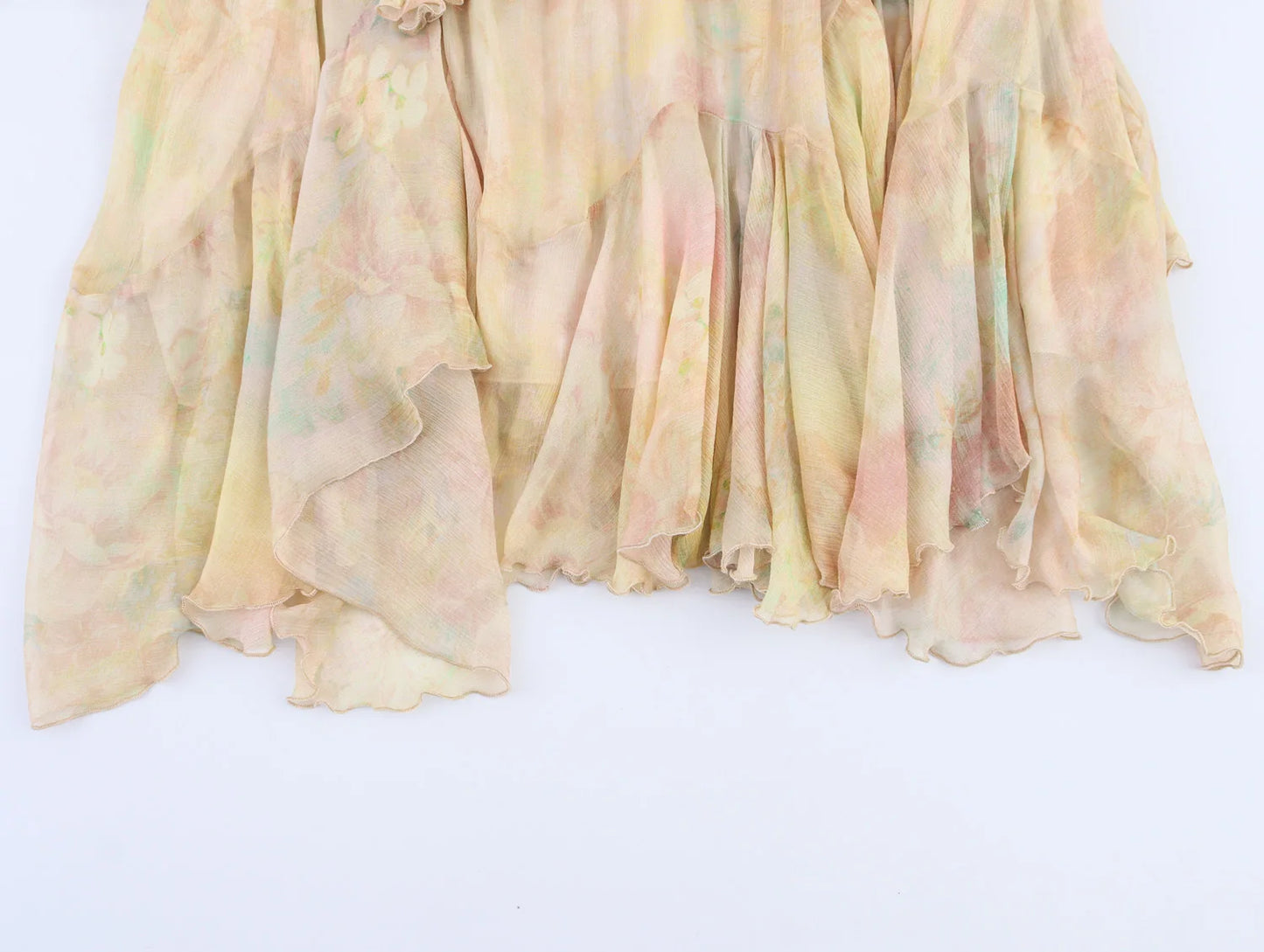 ayered high waist  skirt