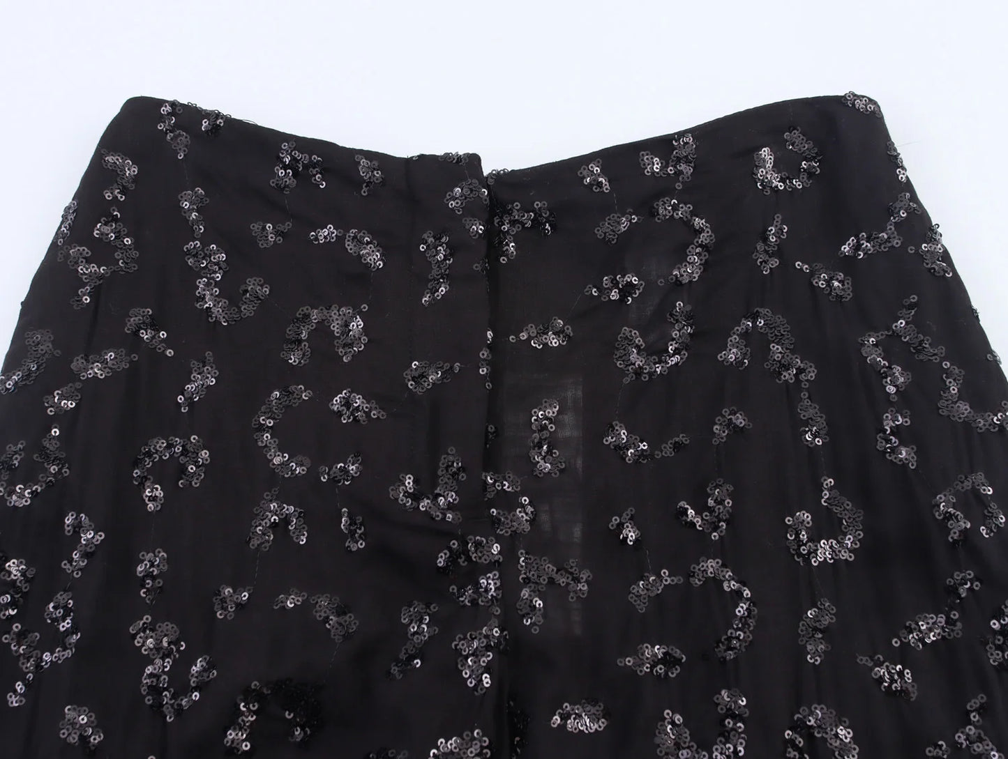suit sequined tube top with high waist straight pants