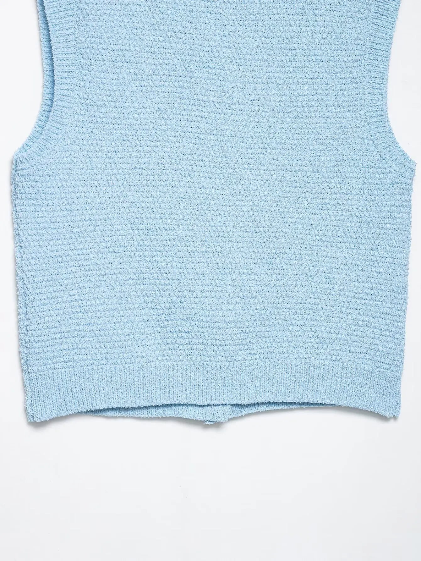 Buttons Knitting Vest