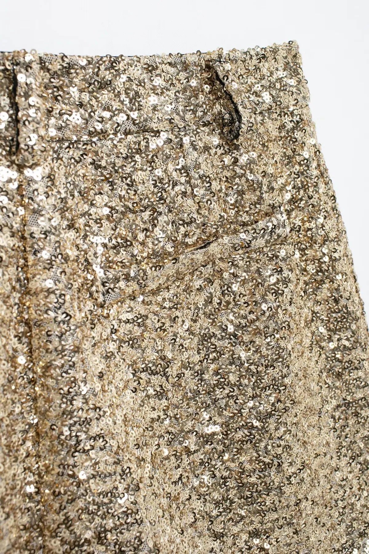 Sequins Mid-waist Shorts