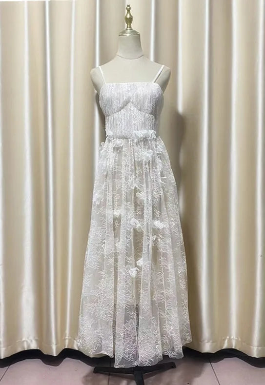 Butterfly Flower Strap Dress
