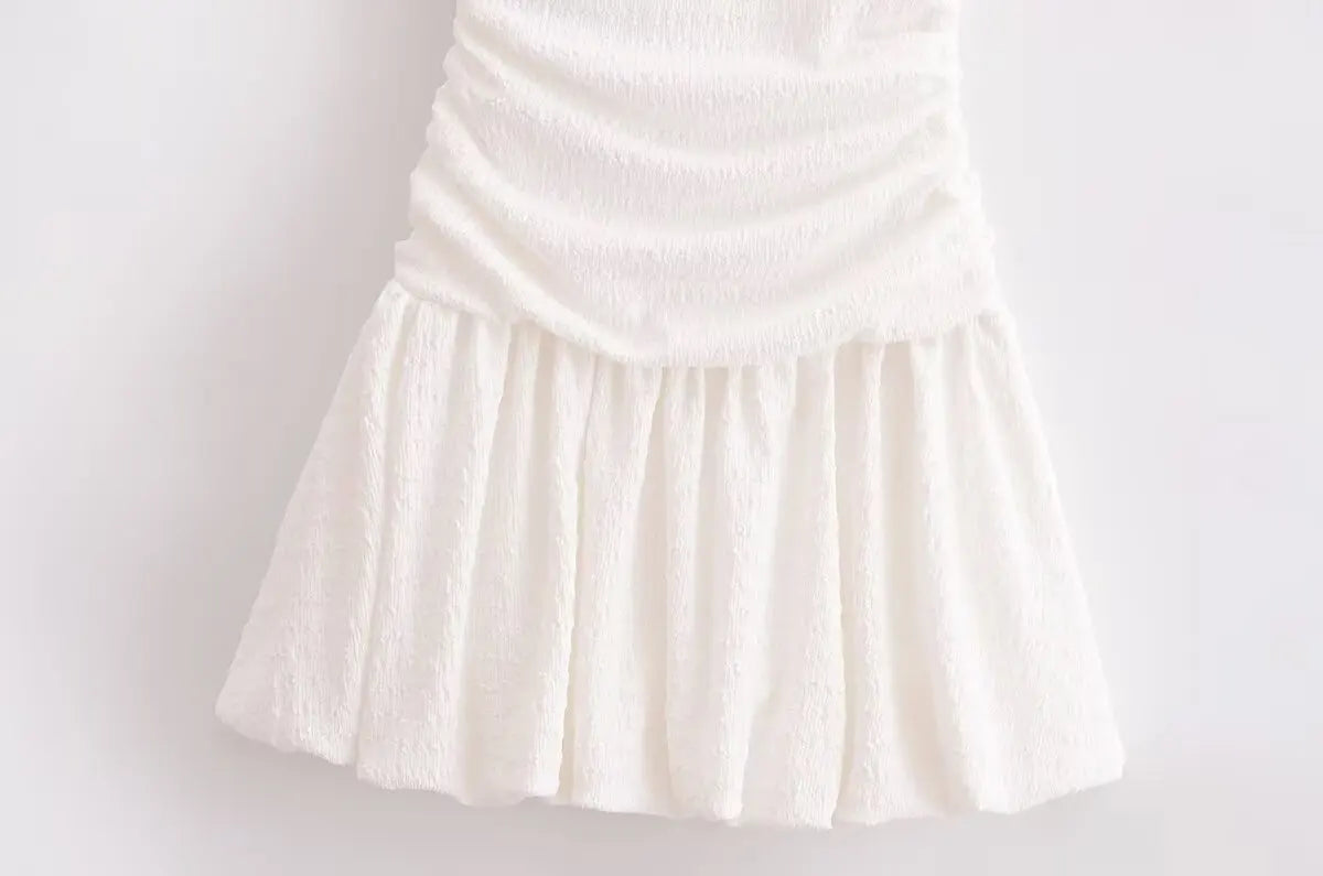 Ruched Mini Dress