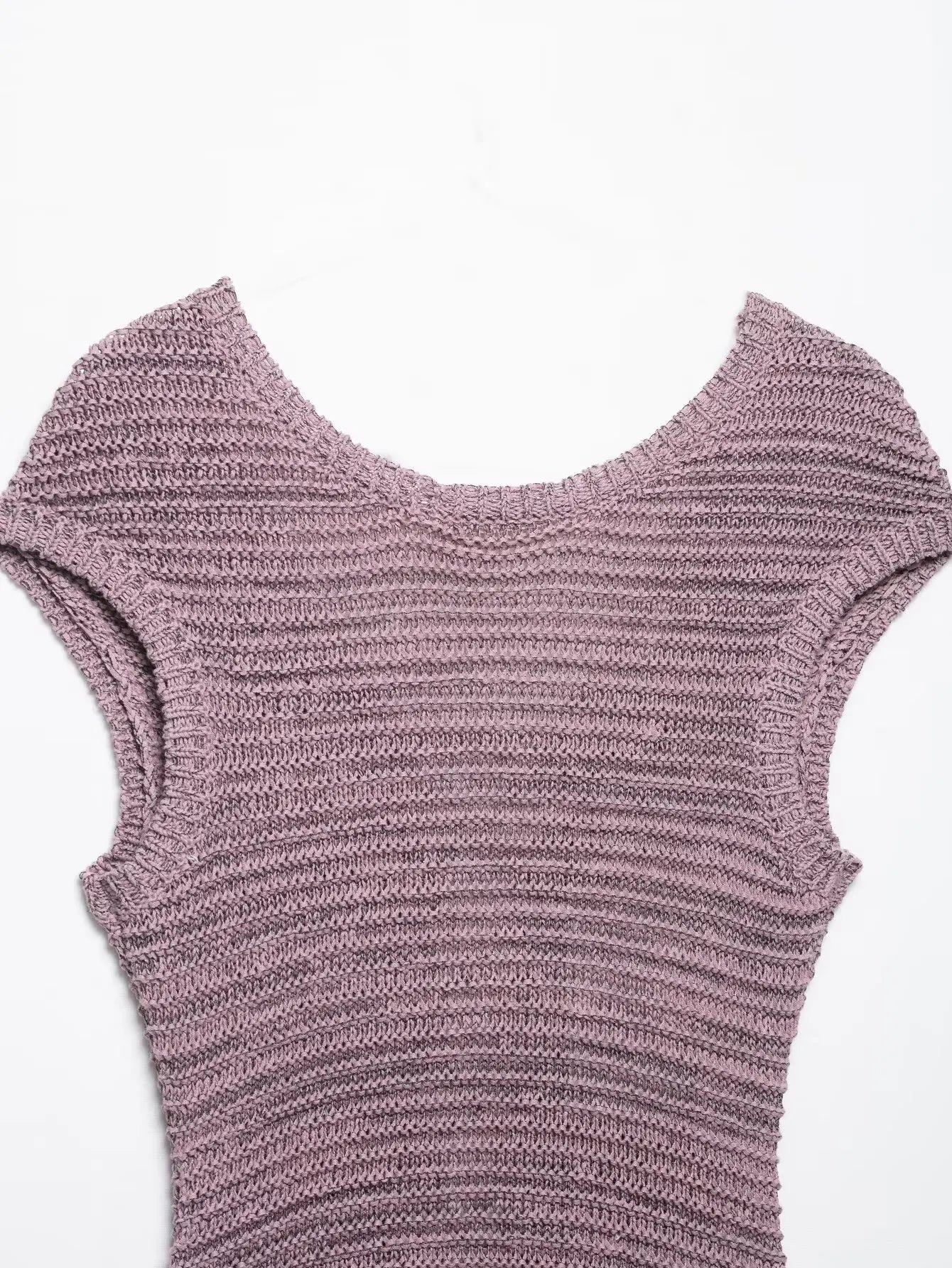 knitted two-piece suit